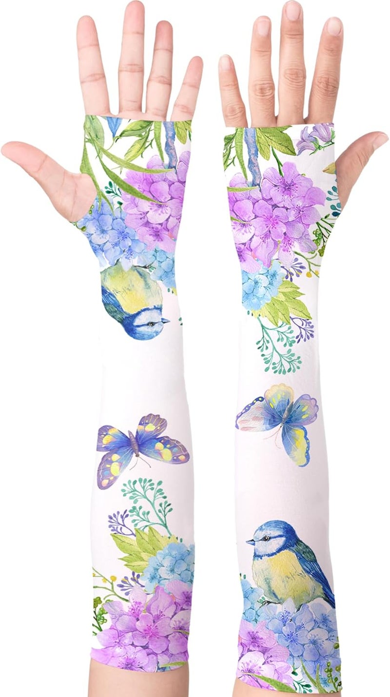 YPHCDO Store Gardening Sleeves Farm Sun Protection Arm Cooling Sleeves Thorn Proof Garden for Women Men with Thumb Hole - Image 1